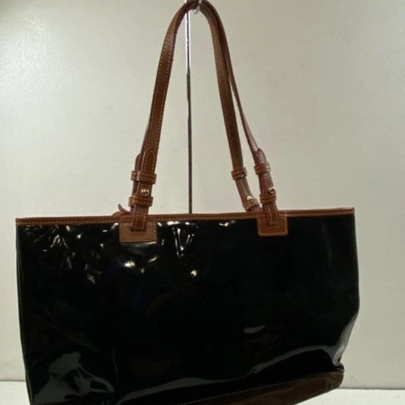 Elegant Black and Brown Tote Bag - Picture 4 of 5